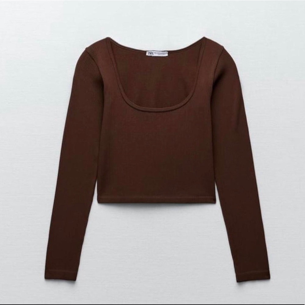 Zara Brown Contour Long sleeve